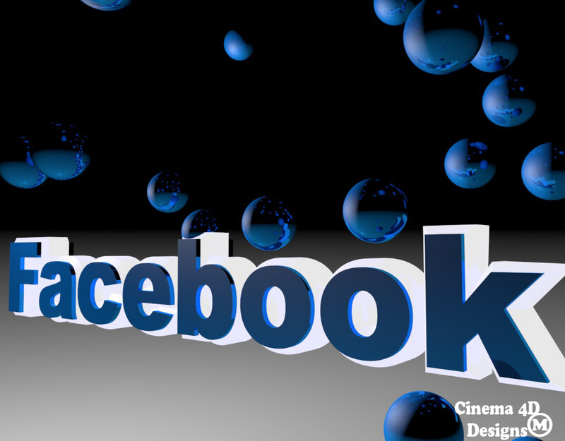 Facebook Logo with Bubbles