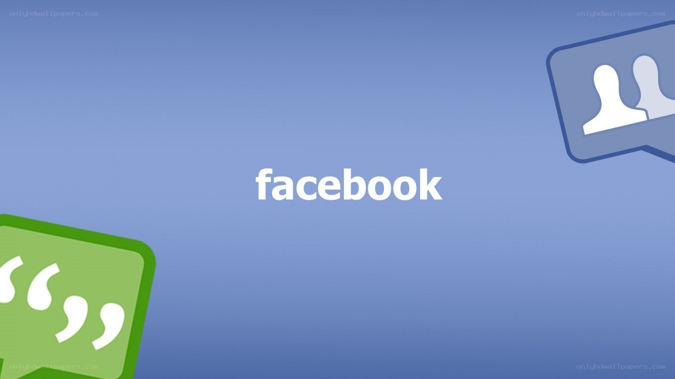 Facebook logo with chat icons