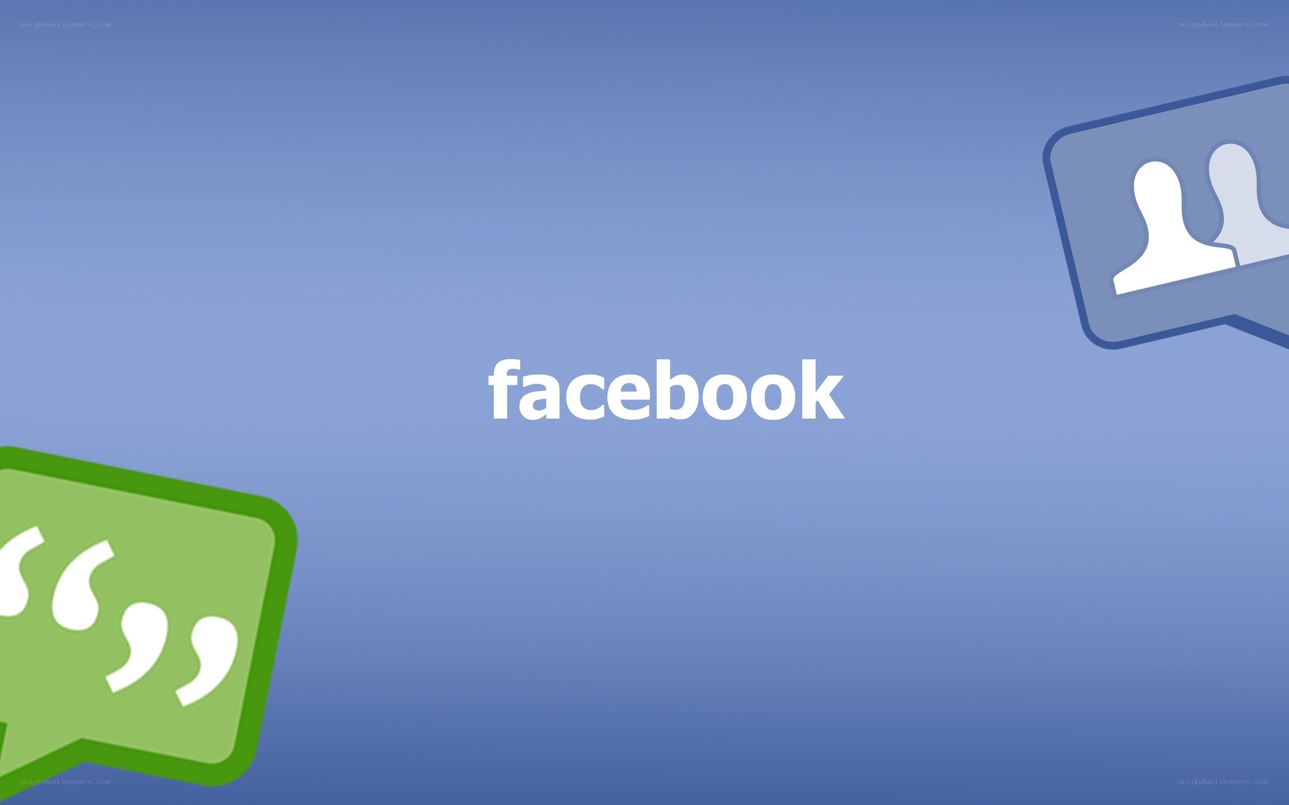 Facebook logo with chat icons