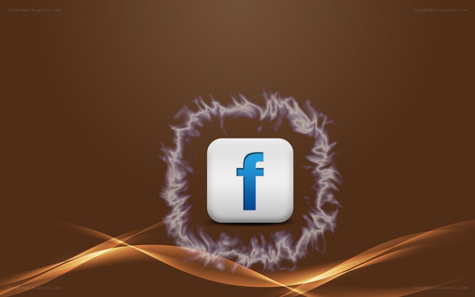 Facebook logo with energy ring