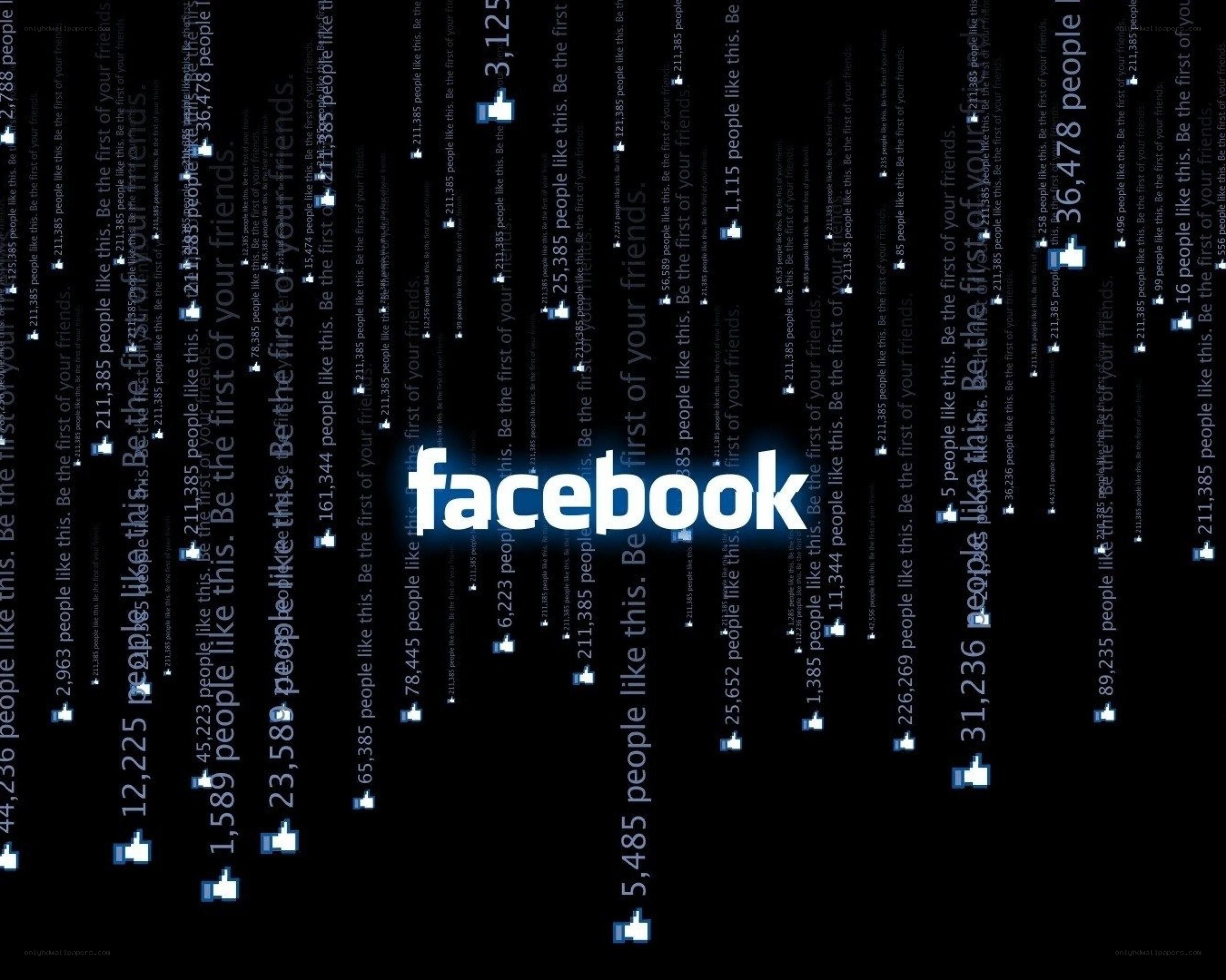 Facebook logo with friend counts