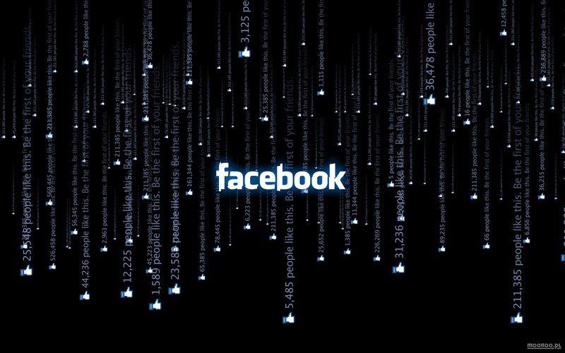 Facebook logo with like counts
