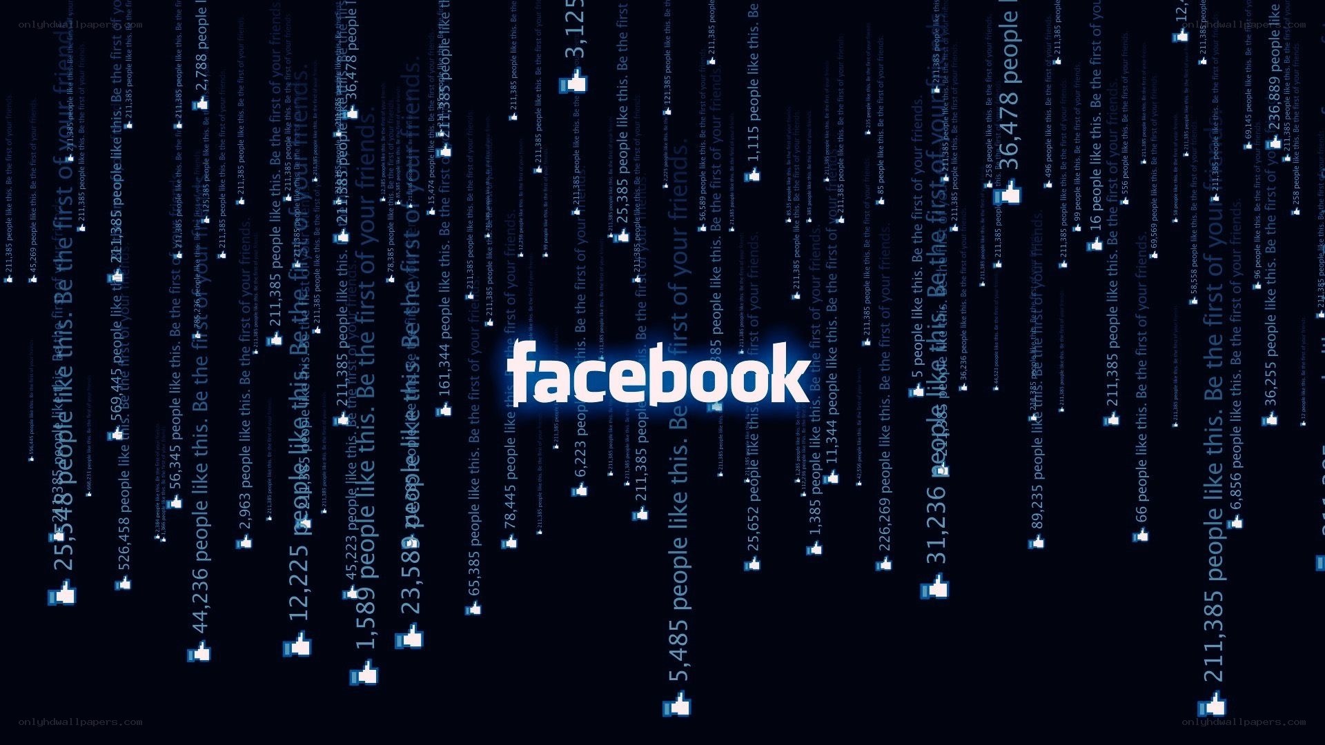 Facebook logo with likes