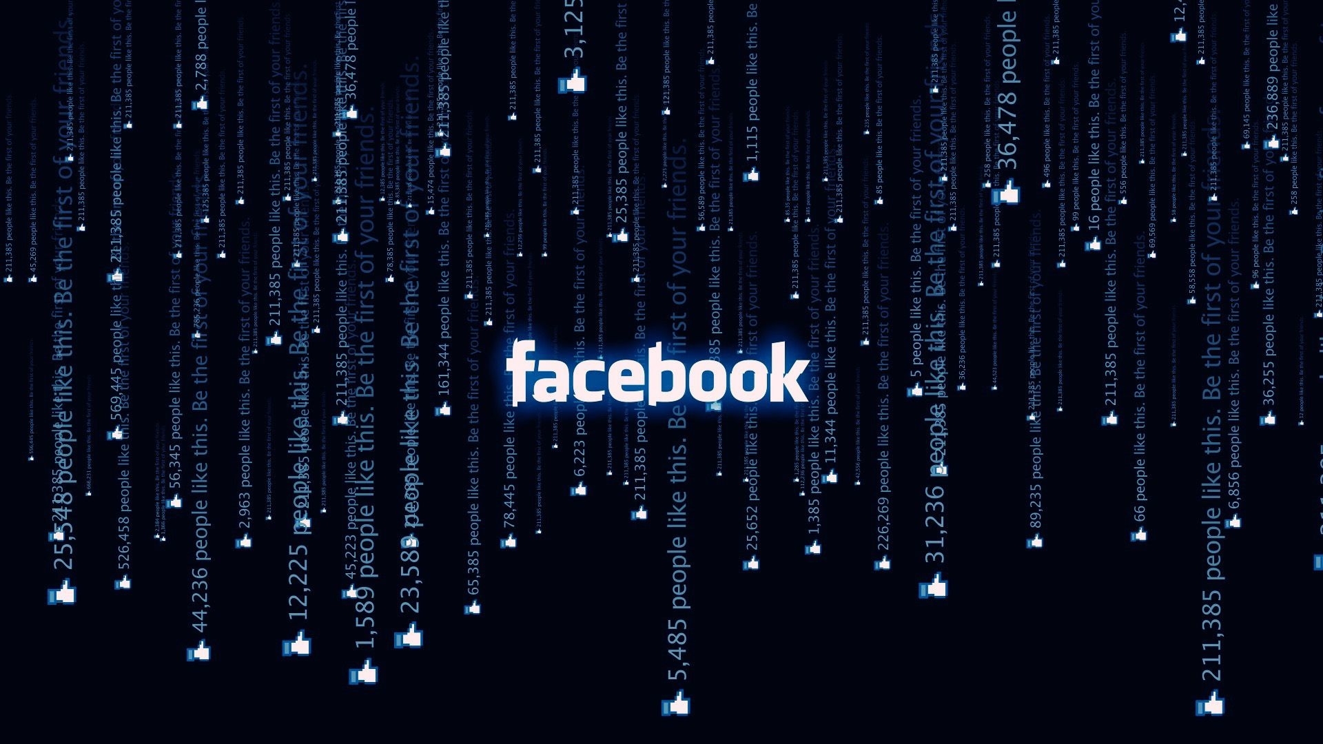 Facebook logo with likes