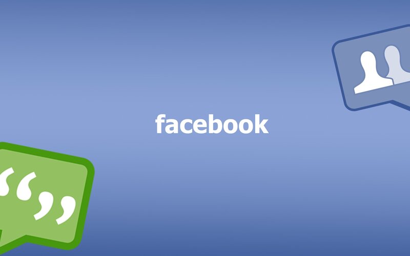 Facebook Logo with Speech Bubbles