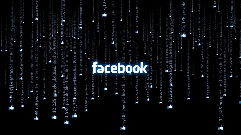 Facebook Logo with Text — Black, Neutral