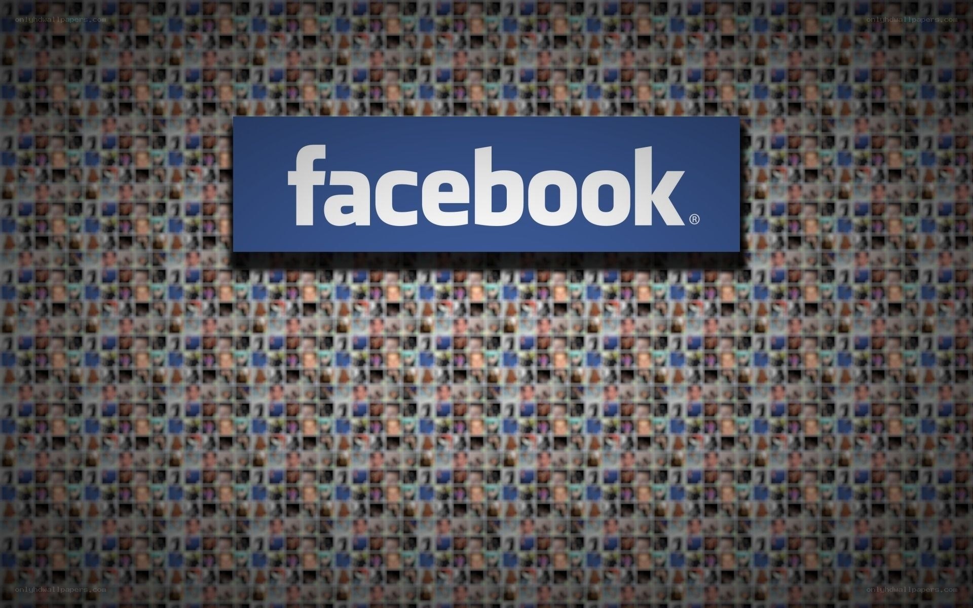 Facebook logo with user avatars