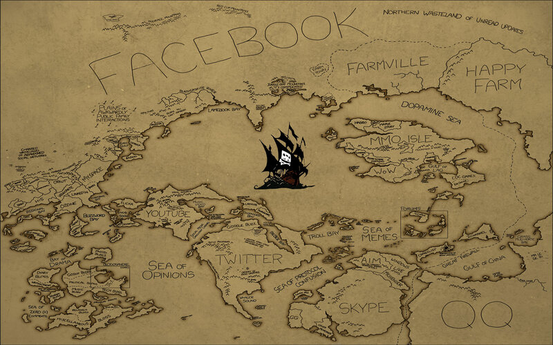 Facebook world map