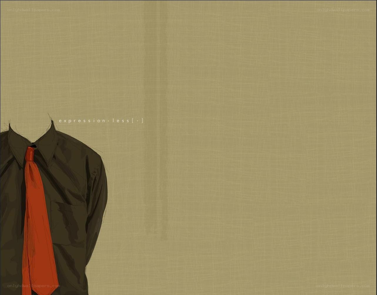 faceless man in shirt and tie