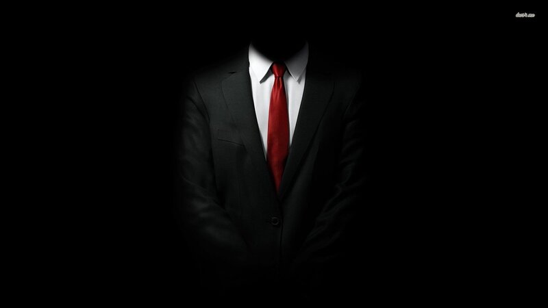Faceless Man in Suit — Black, Dramatic, Photograph
