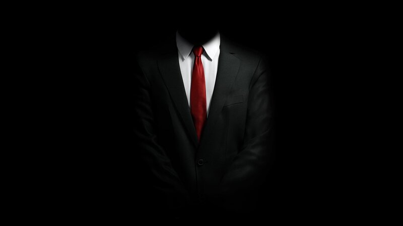 Faceless Man in Suit — Black, Dramatic, Photograph, Tie