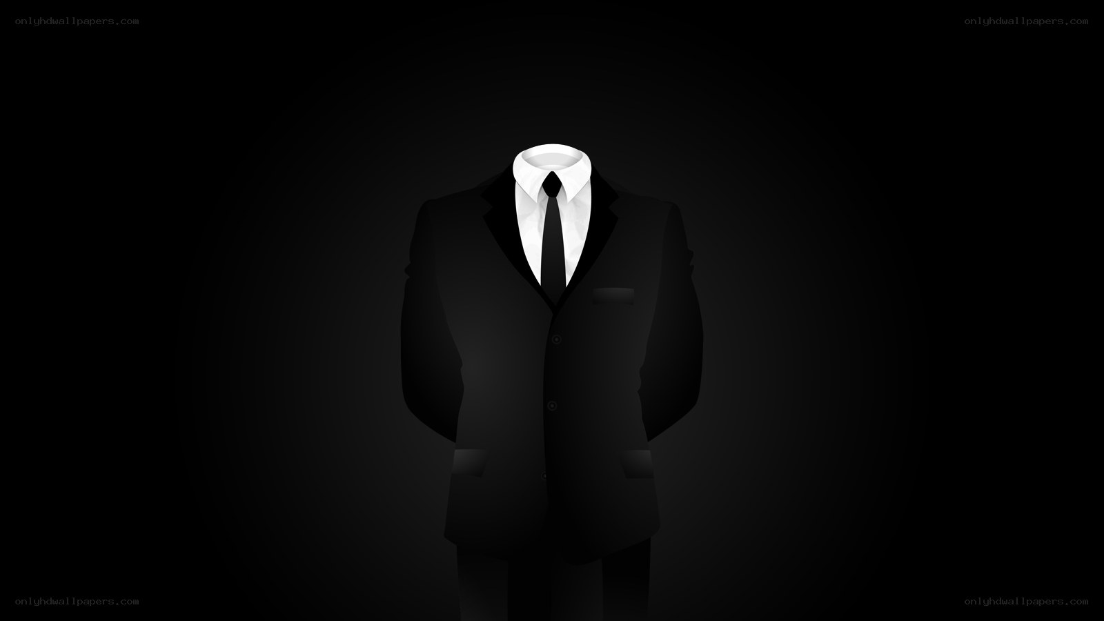 faceless man in suit