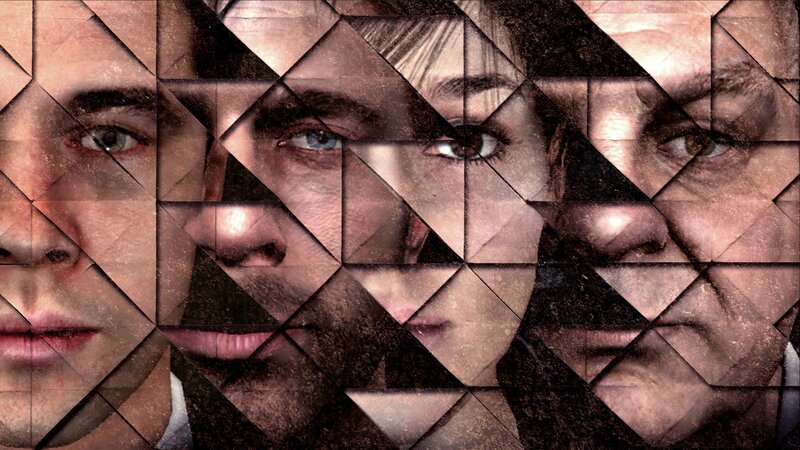 Faces in Geometric Pattern
