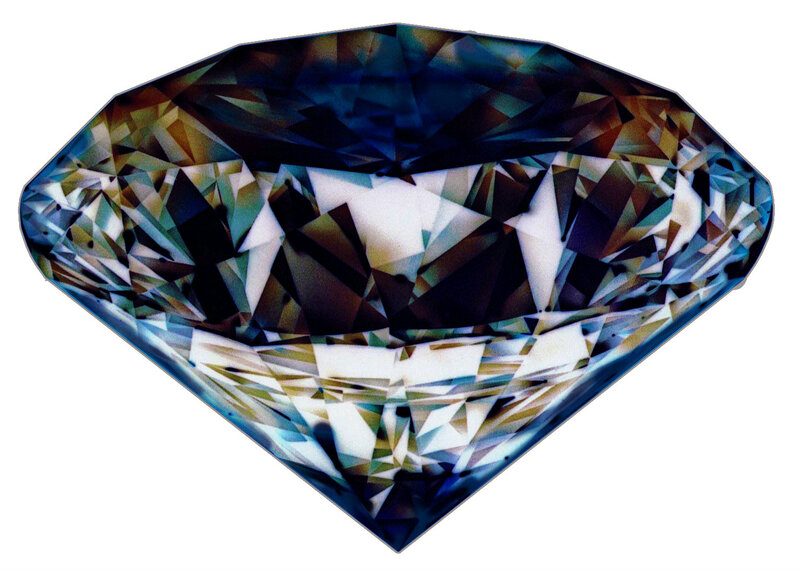 Faceted Diamond Gem