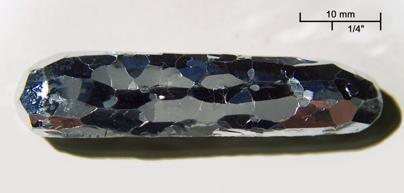 Faceted mineral specimen