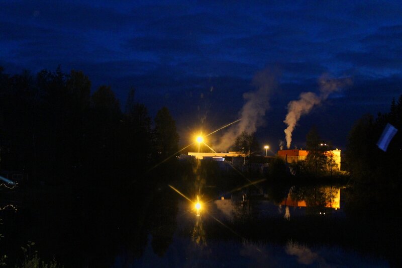 Factory at Night
