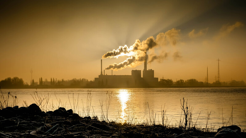 Factory Emitting Smoke — Gold