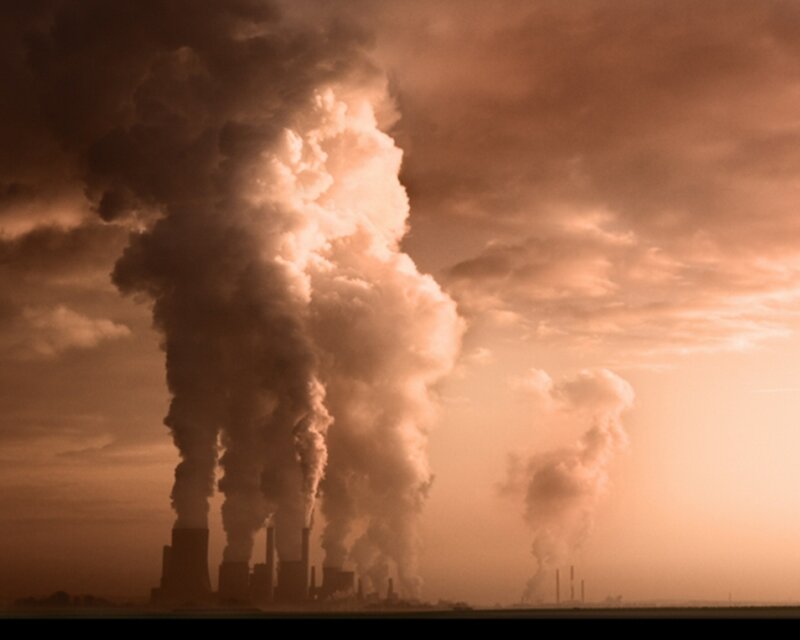 Factory smoke pollution