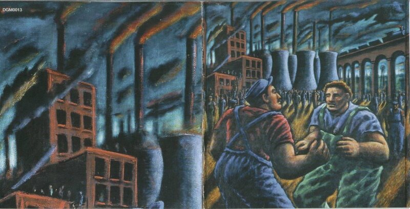 Factory Workers at Night — Blue