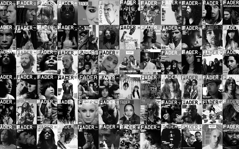 Fader magazine cover collage