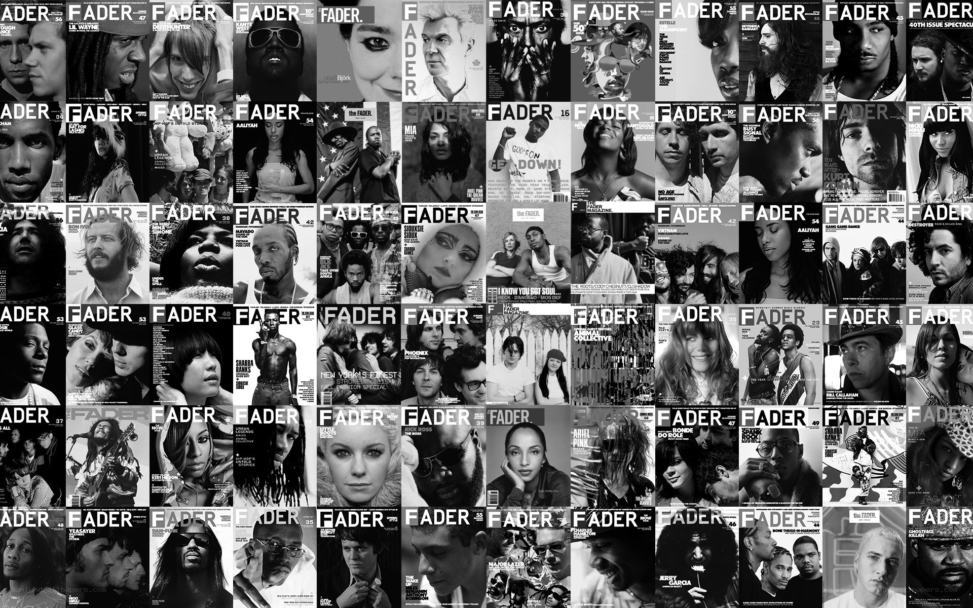 Fader magazine cover collage