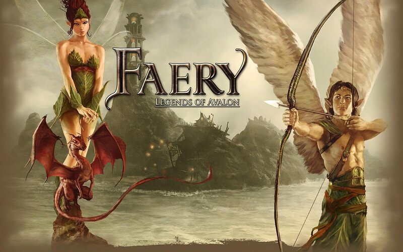 Faery Characters with Dragon