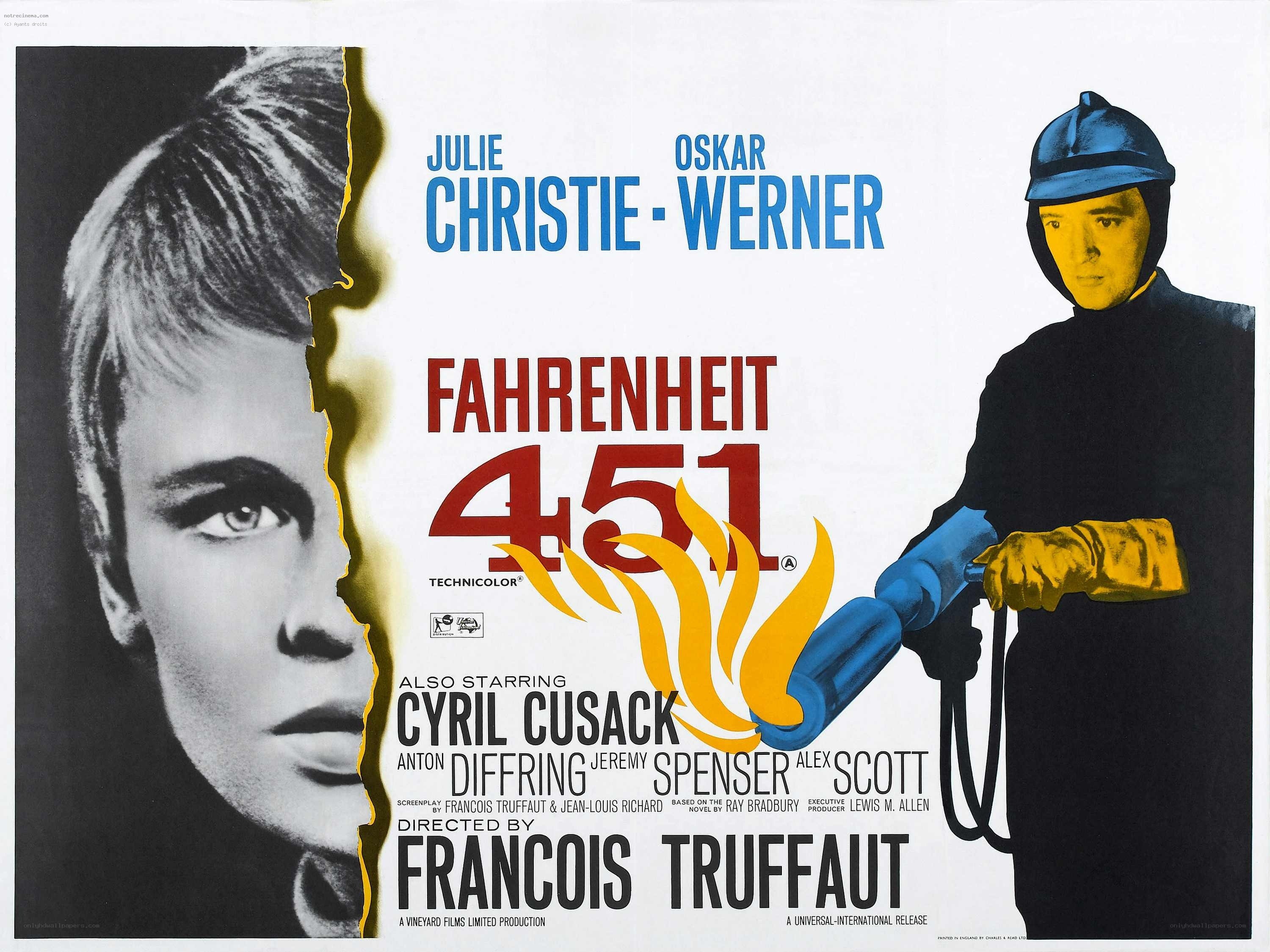 Fahrenheit 451 movie poster
