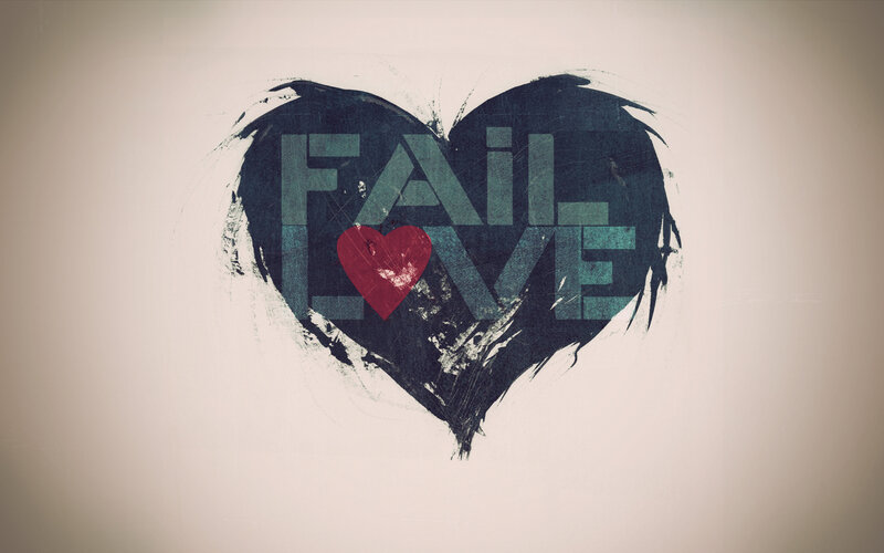 Fail Love heart design