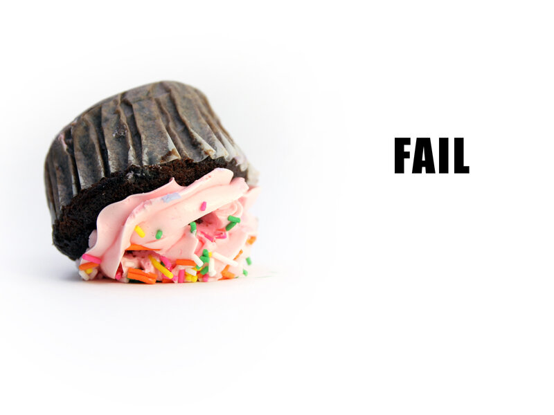 failed cupcake fail