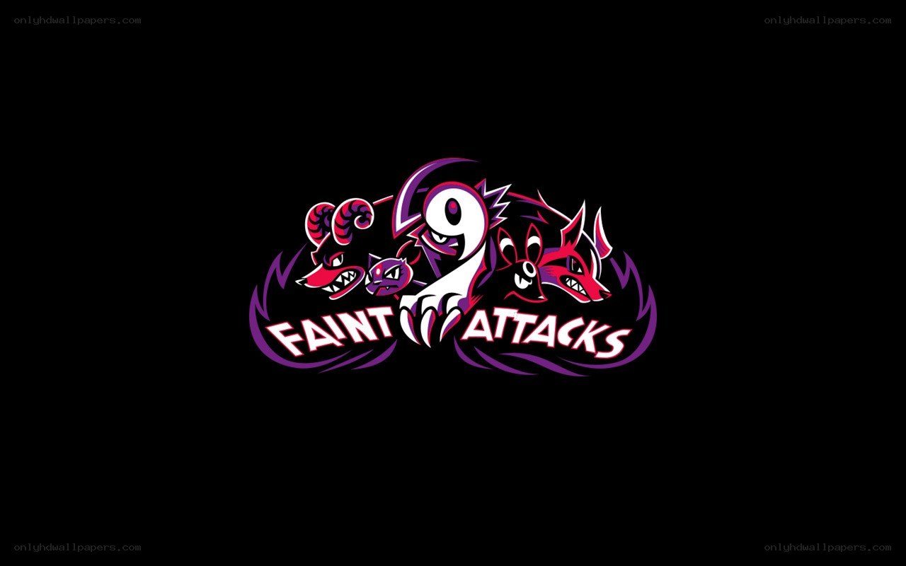 Faint Attacks logo with creatures