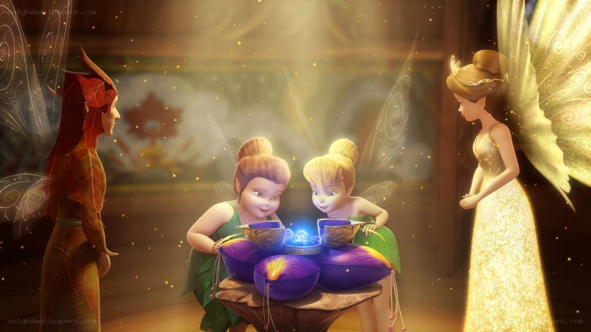 fairies around a glowing orb