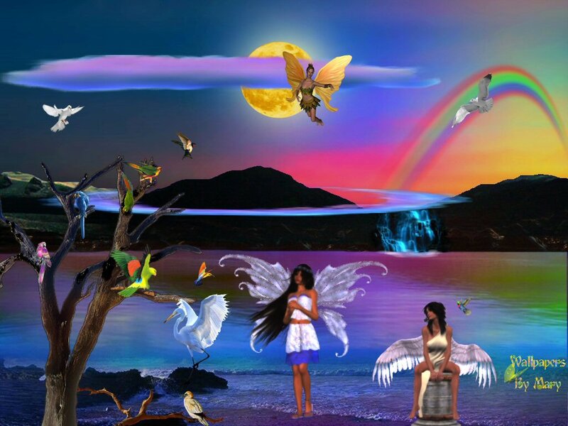 Fairies by a Lake