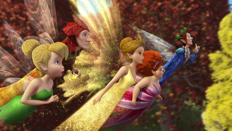 Fairies Flying in Autumn