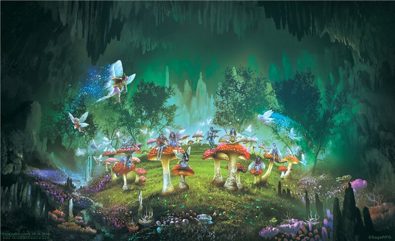 Fairies in a Cave