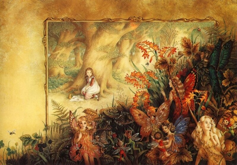 Fairies in a Forest — Gold