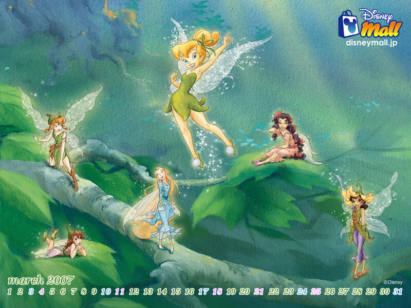 Fairies in a Forest — Green, Whimsical