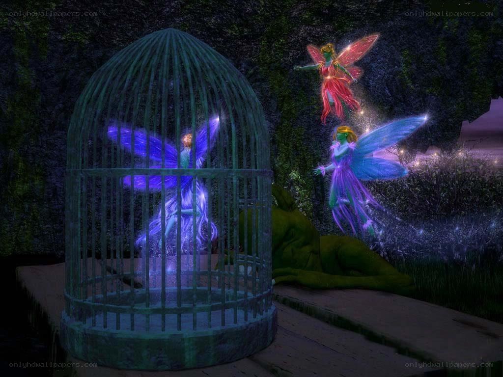 fairies in a magical forest