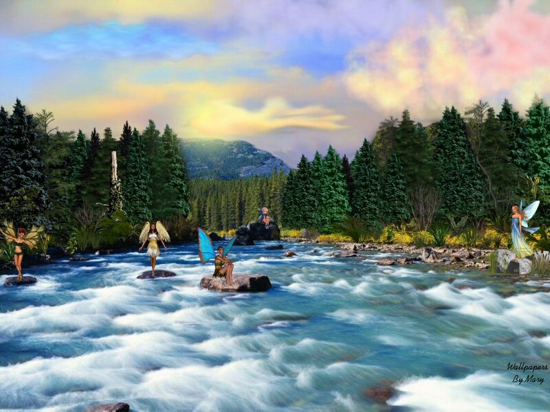 Fairies in a River