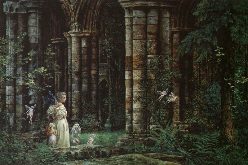 Fairies in ancient ruins