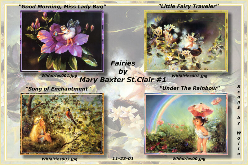Fairies in Garden Scenes