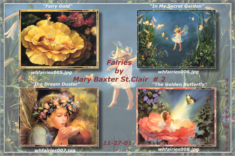 Fairies in Garden Scenes — Yellow