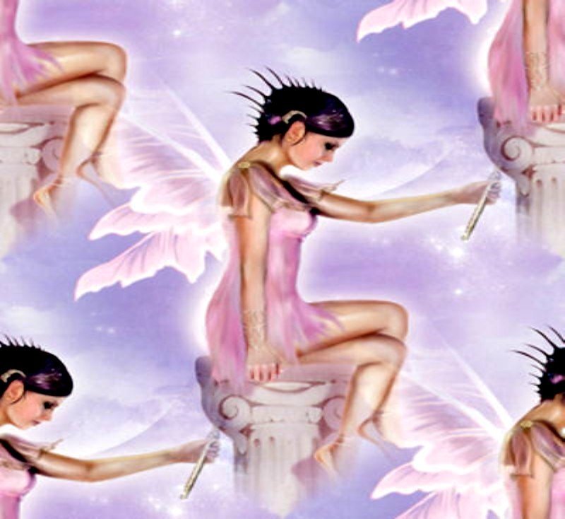 fairies on pillars