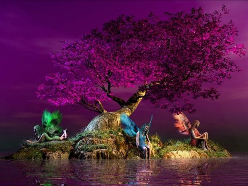Fairies under a Tree