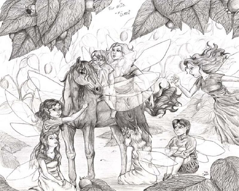 Fairies with a Horse