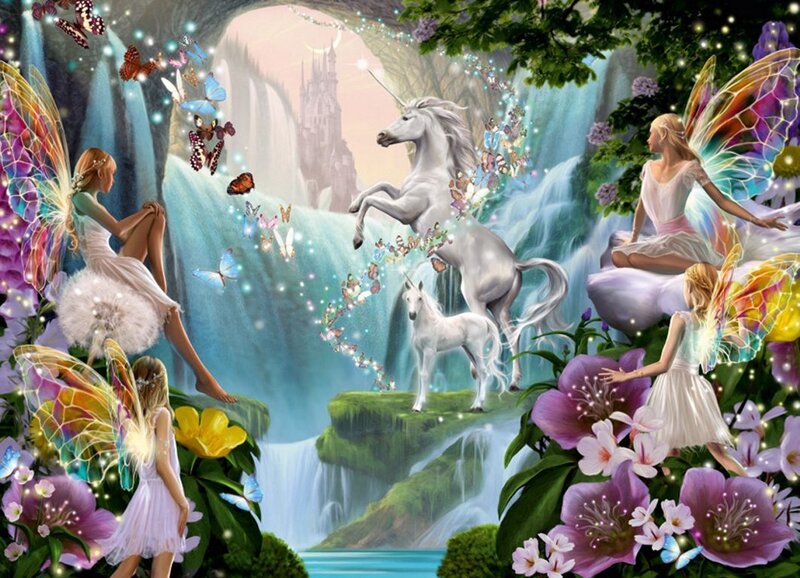 Fairies with Unicorns