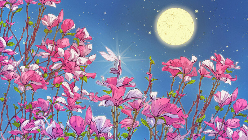 Fairy Among Flowers — Pink