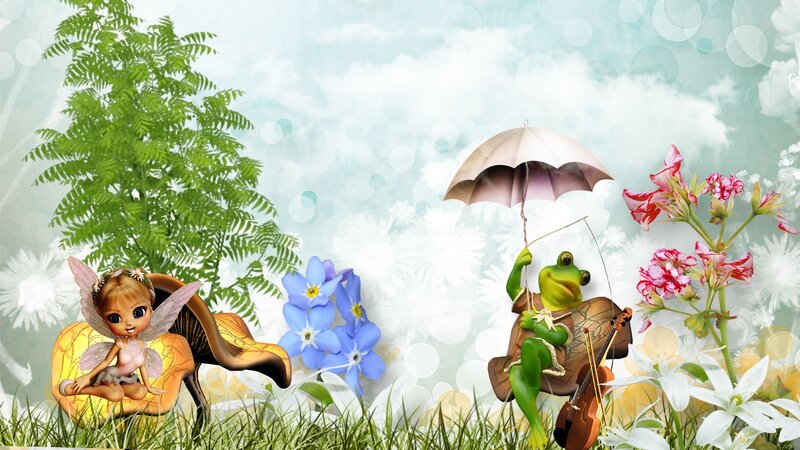 Fairy and Frog Musician