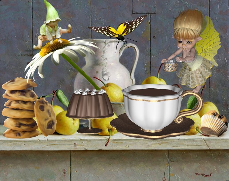 Fairy and Gnome on Shelf