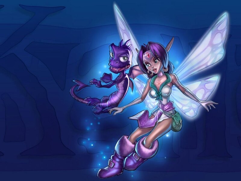 Fairy and Purple Dragon