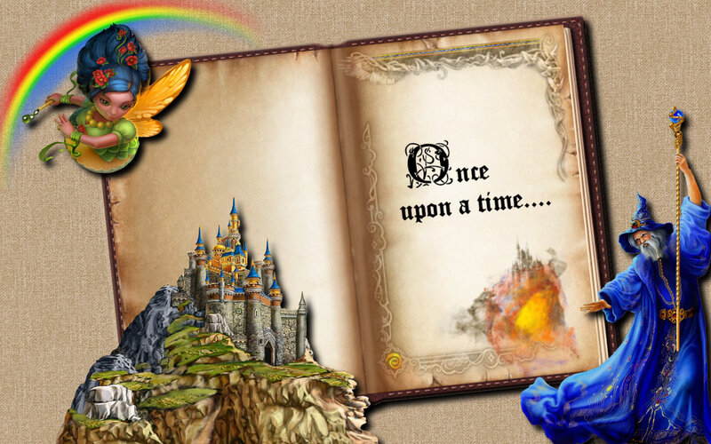 Fairy and Wizard with Book